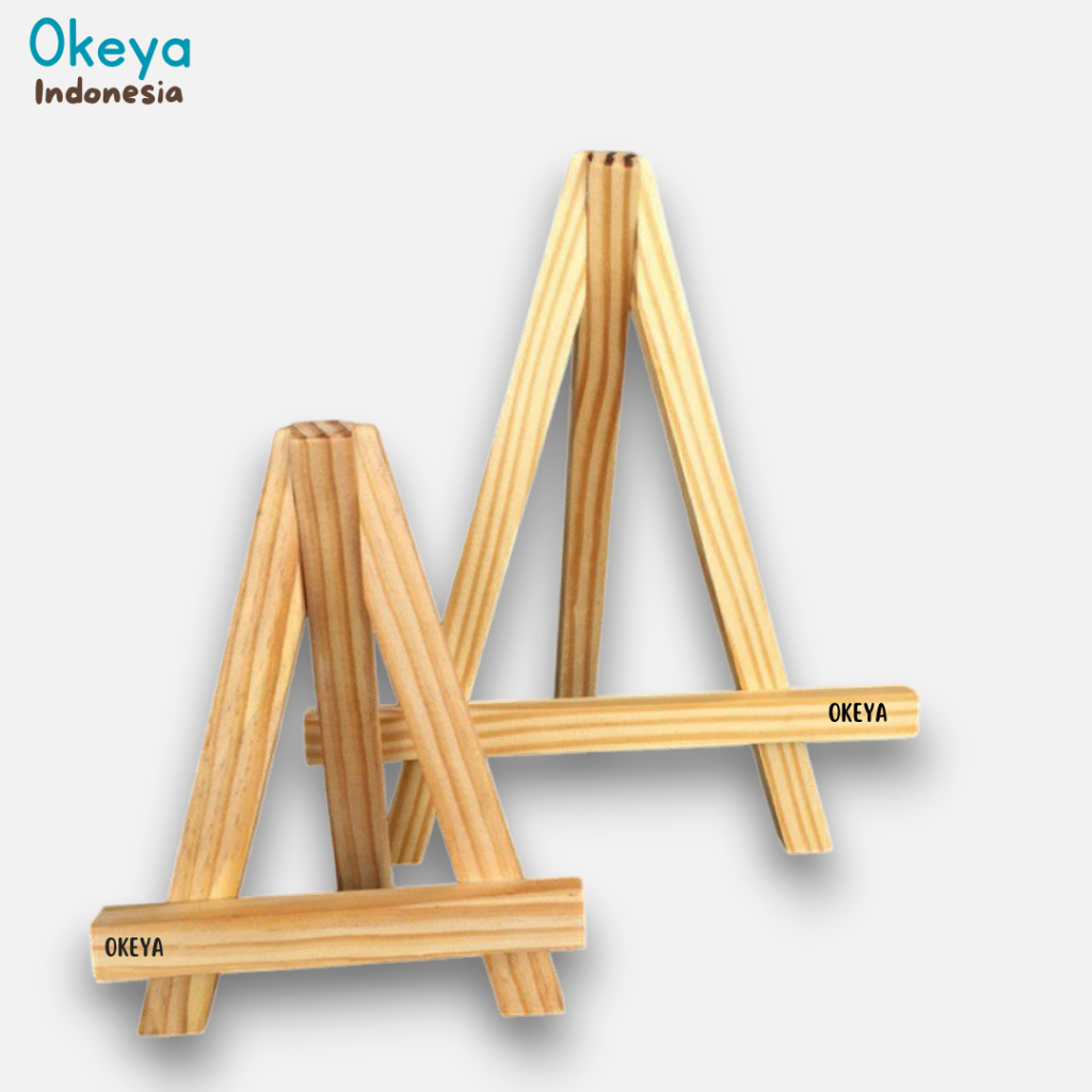 

Mini Easel Stand Tripod Kayu Wooden Easel Holder Mini 10 cm sd 40 cm Sandaran Hp Dan Kanvas Lukis
