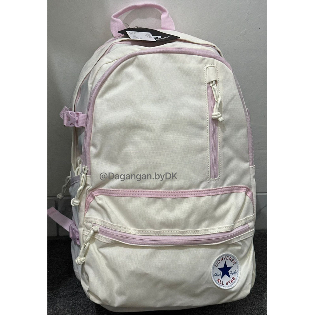 Tas Converse Backpack Original 100% Pink Cream (Limited)
