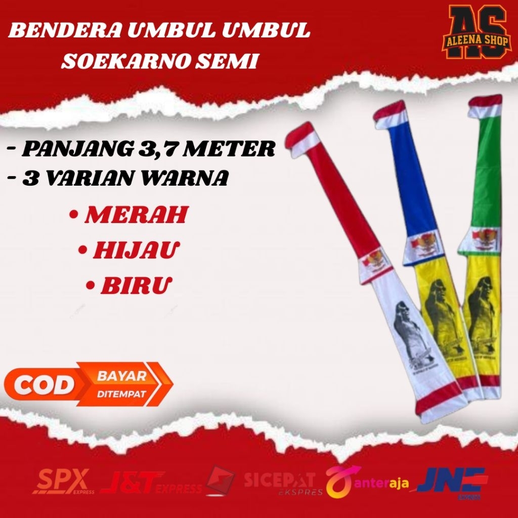 BENDERA UMBUL-UMBUL SOEKARNO SEMI