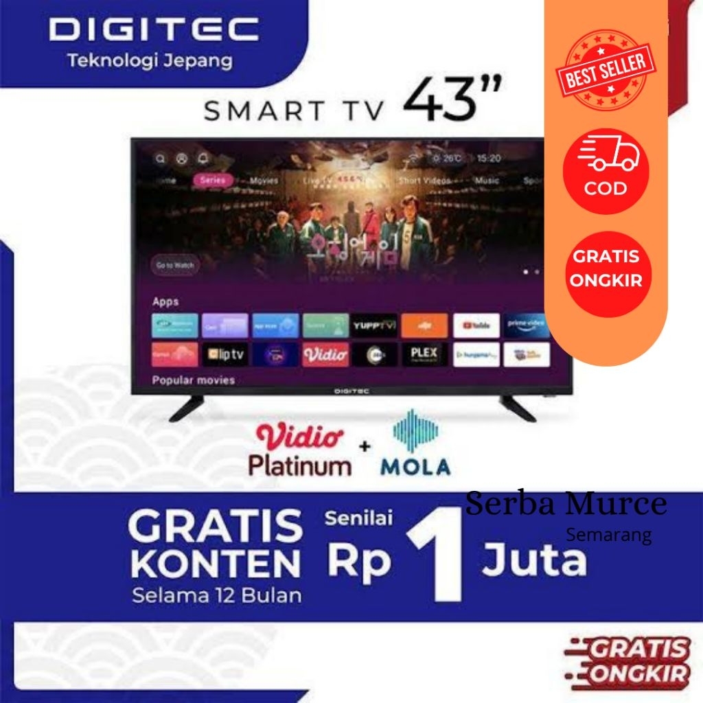 TV Digitec Smart 43 inch type C983// Smart TV Murah/ SmartTVMurah/ TV Murah/ Smarttvbagus/ Smart TV 