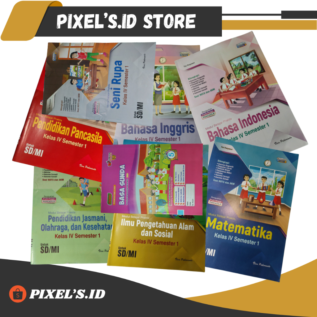 Paket LKS Kelas 4 SD/MI Kurikulum Merdeka 8 Mata Pelajaran