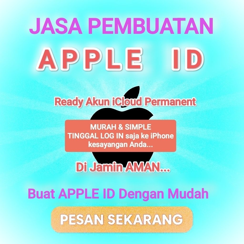 Jual Akun iCloud iPhone / Apple ID Permanent & Aman