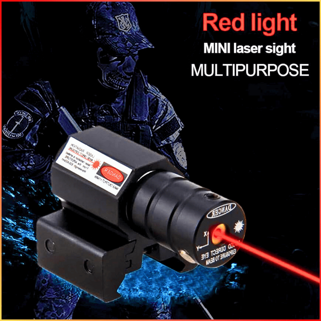 NEW COD TaffLED Laser Senapan Mini Warna Merah Tembak Jarak Jauh Berburu Siang Malam 11/20mm HJ11