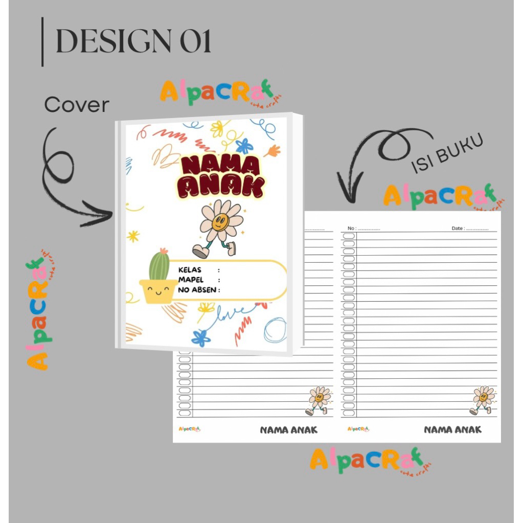 

BUKU TULIS CUSTOME NAMA ANAK CUSTOM