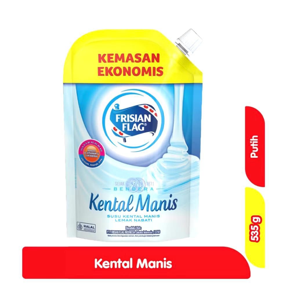 

Susu Frisian flag skm putih 535g & Susu frisian flag Coklat 535g