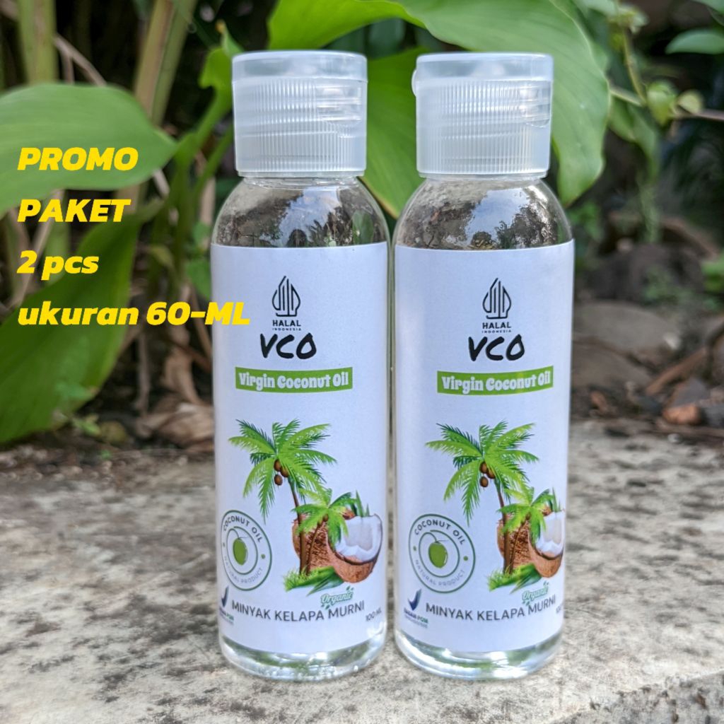 

Promo Paket 2 pcs 60-ML "VCO" Minyak Kelapa Murni 100% Asli