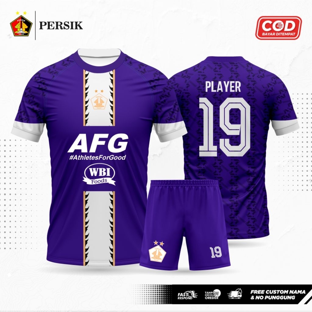 Jersey Persik Kediri Pre Season 2025/2026 Gratis Tambah Nama dan Nomer Punggung