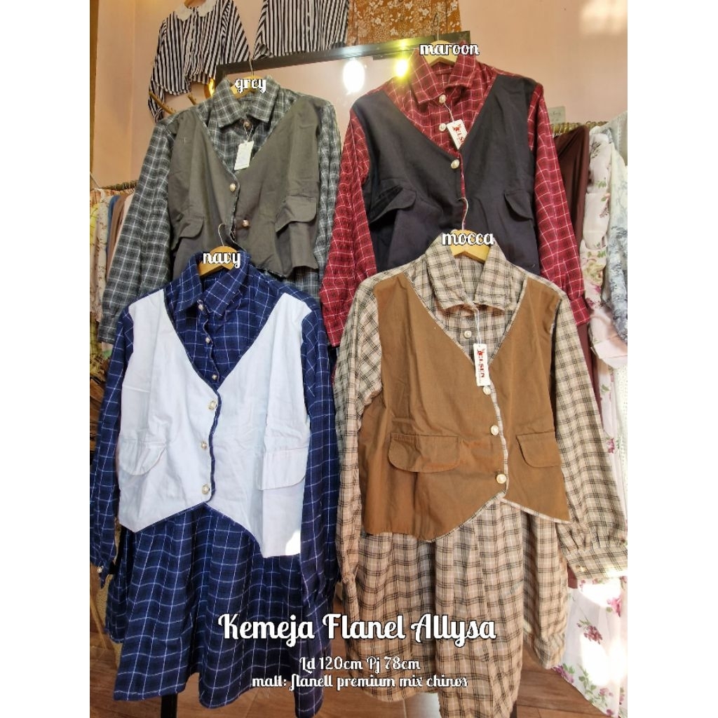 KEMEJA FLANEL | KEMEJA VEST | OOTD WANITA | KEMEJA WANITA | KEMEJA FLANEL WANITA | OOTD FLANEL