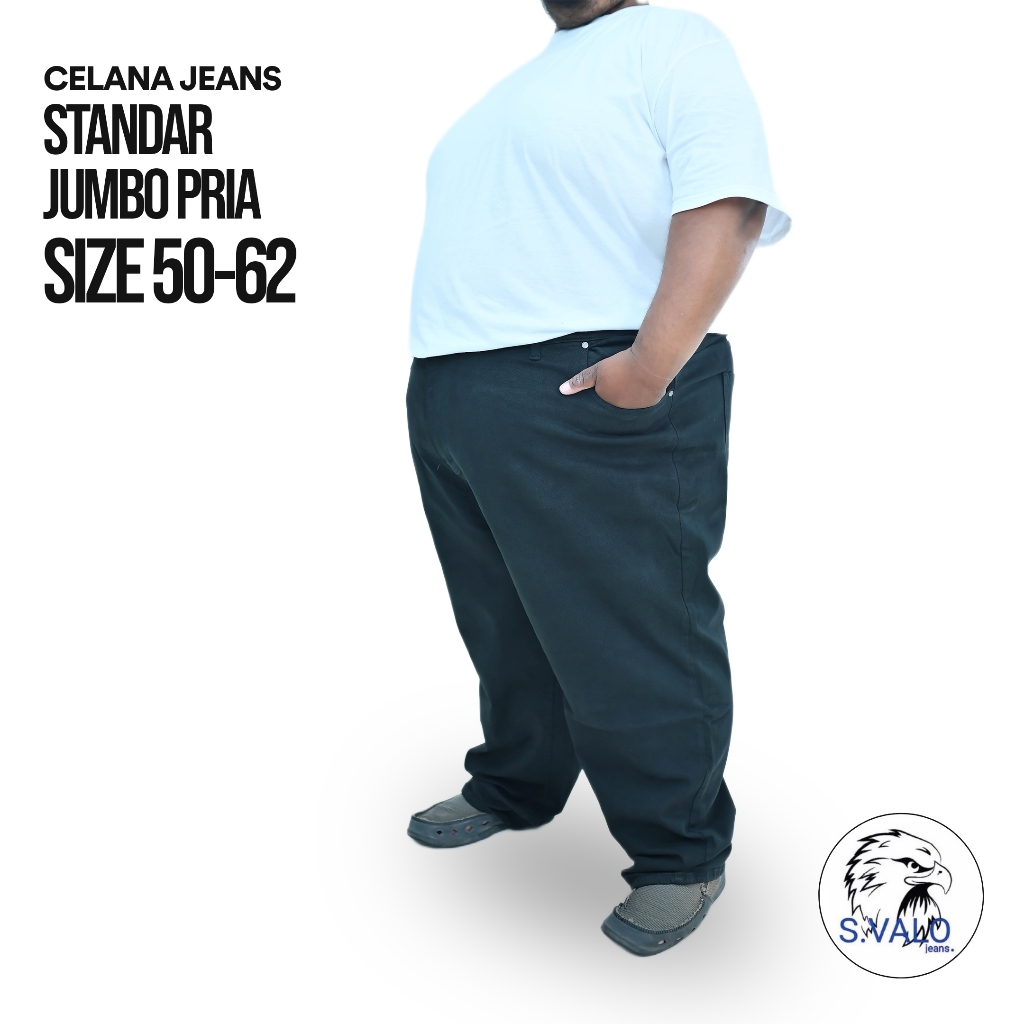 S.VALO Original - Celana Jeans Pria Super Jumbo Termurah/terlaris terpopuler Ukuran 52 54 56 5860