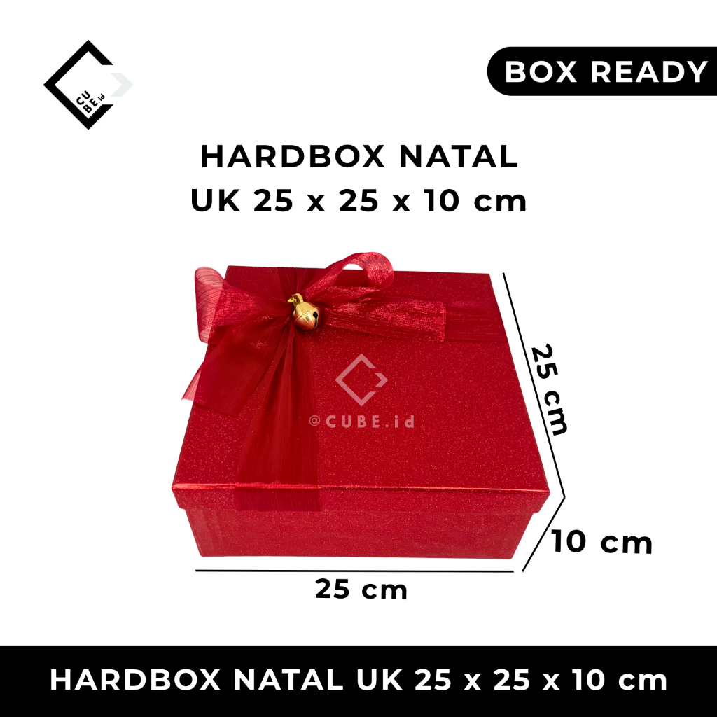 

HARDBOX NATAL / BOX CHRISTMAS / BOX PITA LONCENG / PACKAGING / BOX HAMPERS / KOTAK KADO uk 25 x 25 x 10 cm