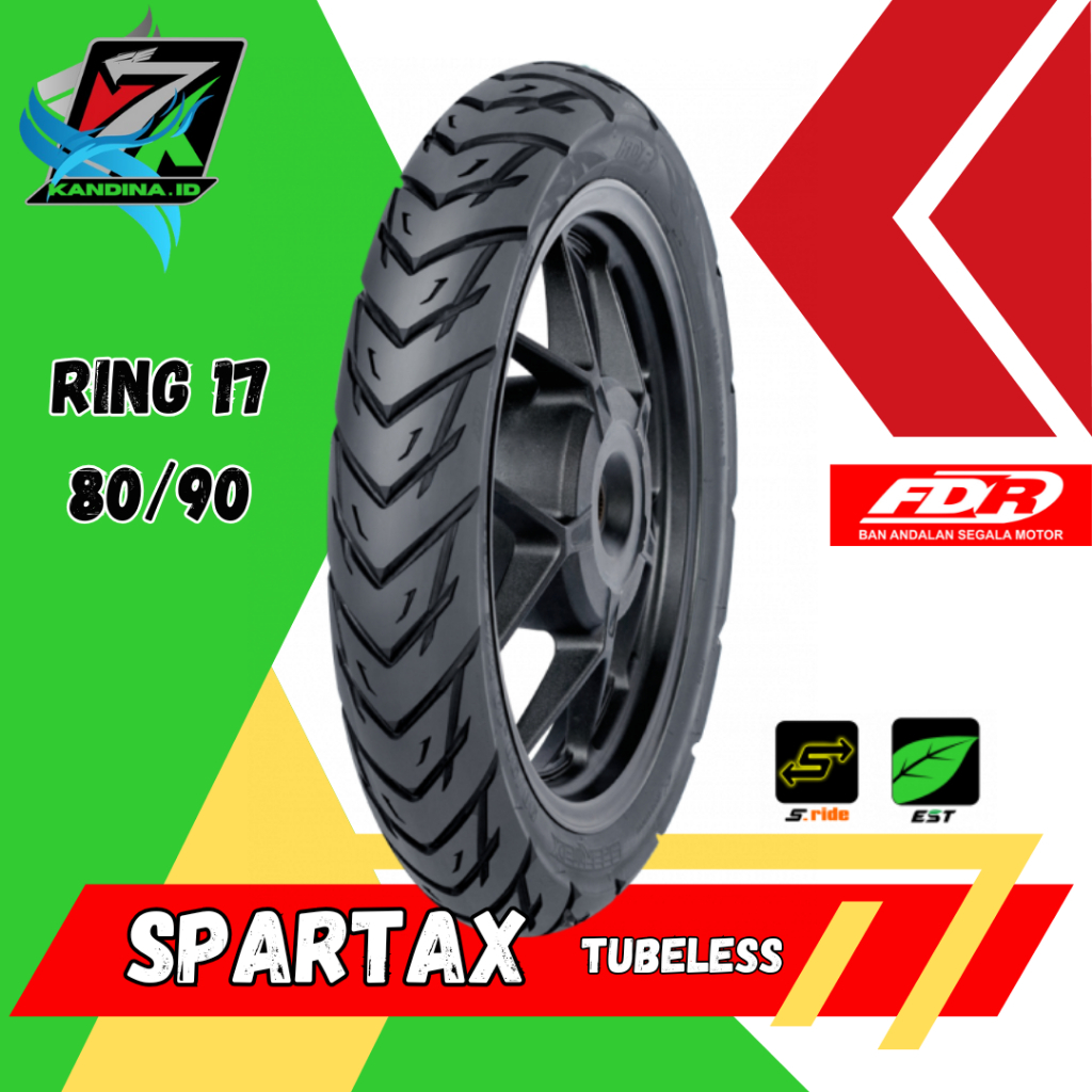 Ban Motor FDR Spartax Ban Tubeless FDR Spartax Ring 17