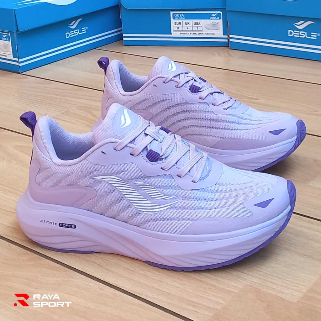 DESLE GEYA LILAC UNGU SEPATU LARI WANITA DEWASA