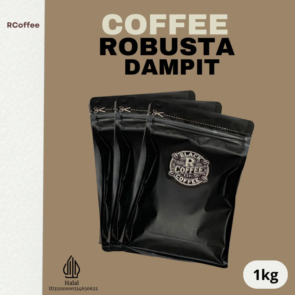 

Kopi Robusta Dampit Murni 1kg Bubuk Hitam Coffee Cita Rasa Pahit Nikmat Spesial