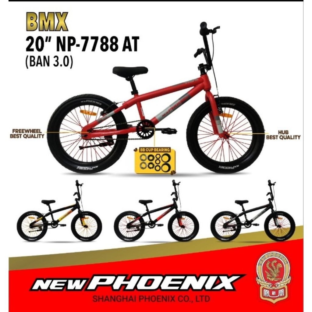 SEPEDA BMX 20 NEW PHOENIX NP 7799 BAN 3.0