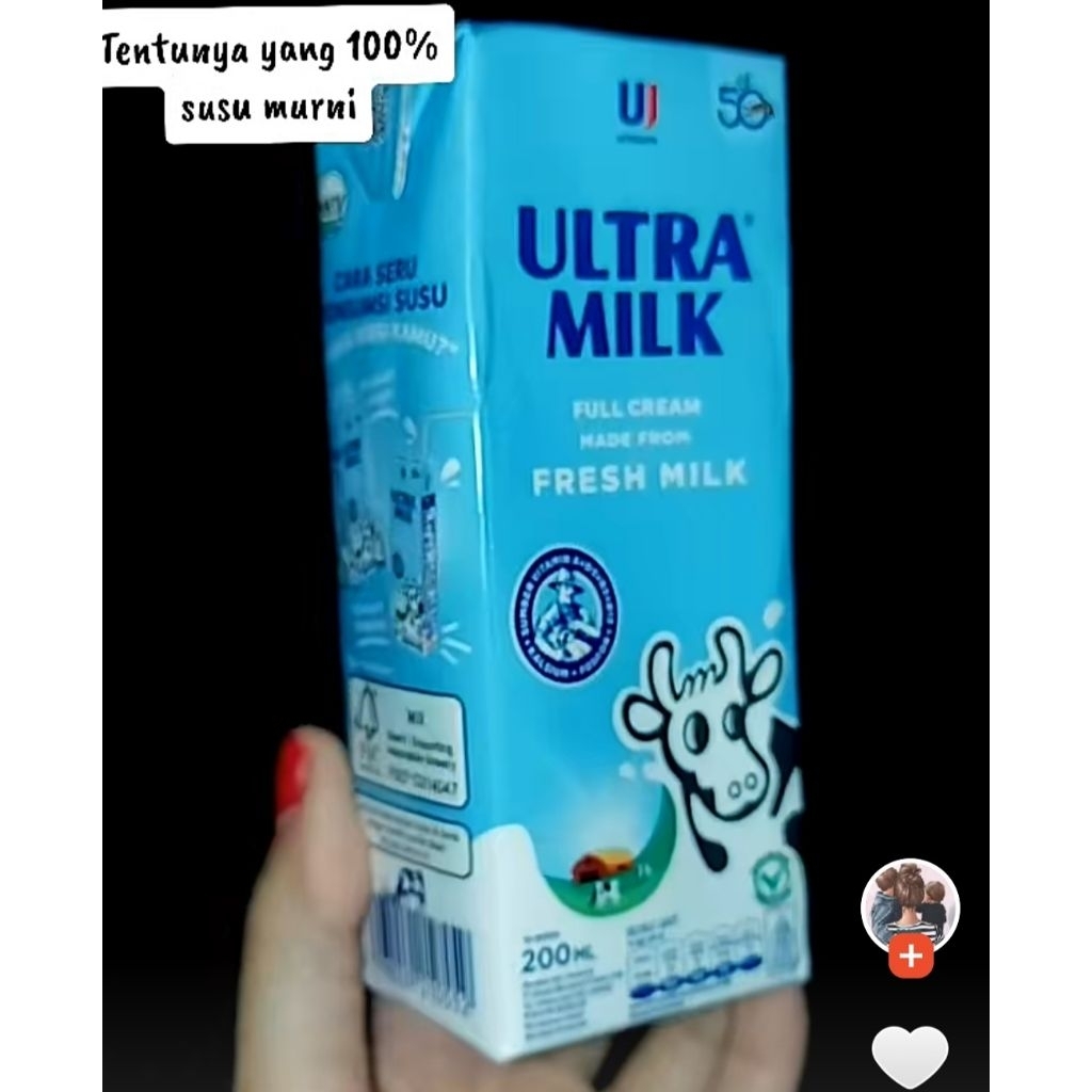 

Ultra milk plain 200mL dpt 2 pcs