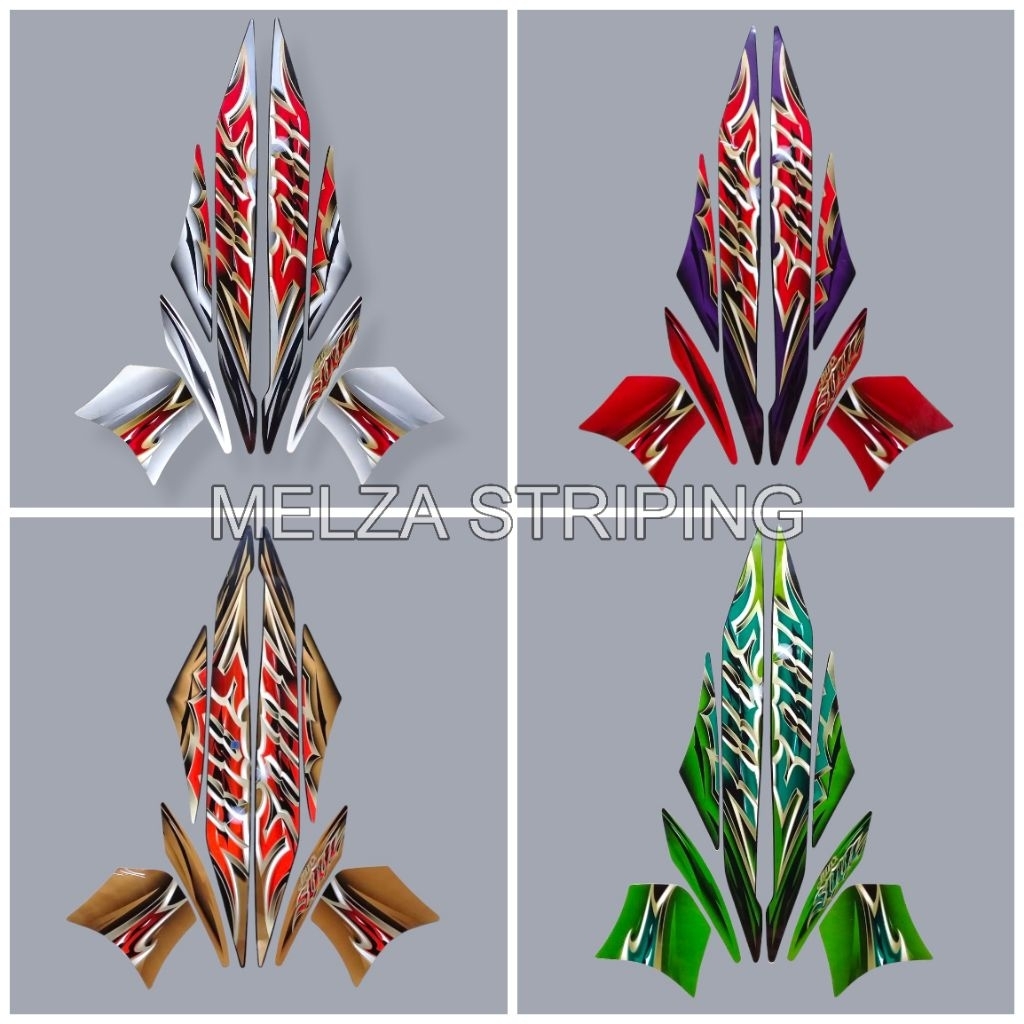 Stiker Striping Lis Body Motor Mio Soul 2010 Standar