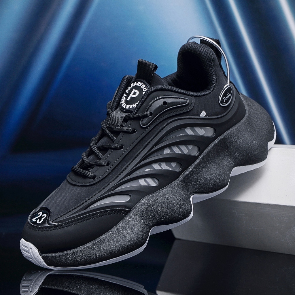 PANARYBODY Sepatu Pria Sneakers Sepatu Cowok Hitam Sport Bagus Kekinian Fashion QN237 Sepatu Pria Sn
