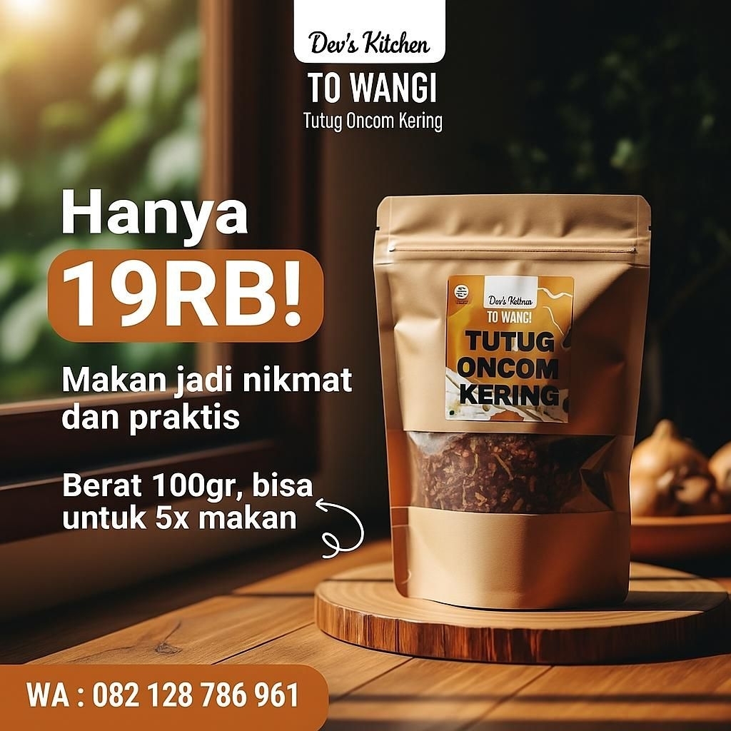 

Tutug Oncom Wangi PREMIUM/INSTAN/SIAP SAJI