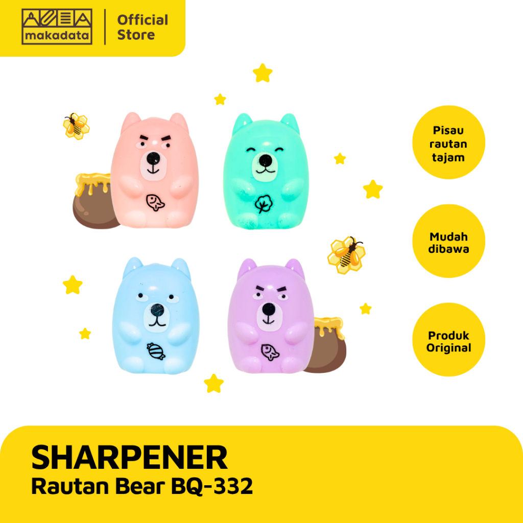 

RAUTAN / SHARPENER BEAR BQ-332 (1 PCS) MURAH