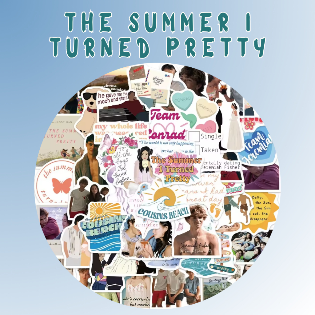 

The Summer I Turned Pretty Sticker Pack Satuan | Stiker To All The Boys I’ve Loved Before by Jenny Han | TSITP TATBILB TUMBLR GIRL ESTETIK WATERPROOF ANTI AIR