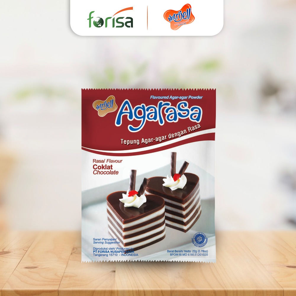 

AGARASA Tepung Agar agar 22g (Nutrijel) / Nutrijell Agarasa Agar Agar Cokelat