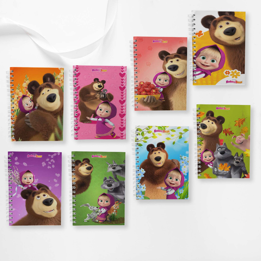 

Note Book Spiral Large (10 cm X 14 cm) Edisi Masha & The Bear