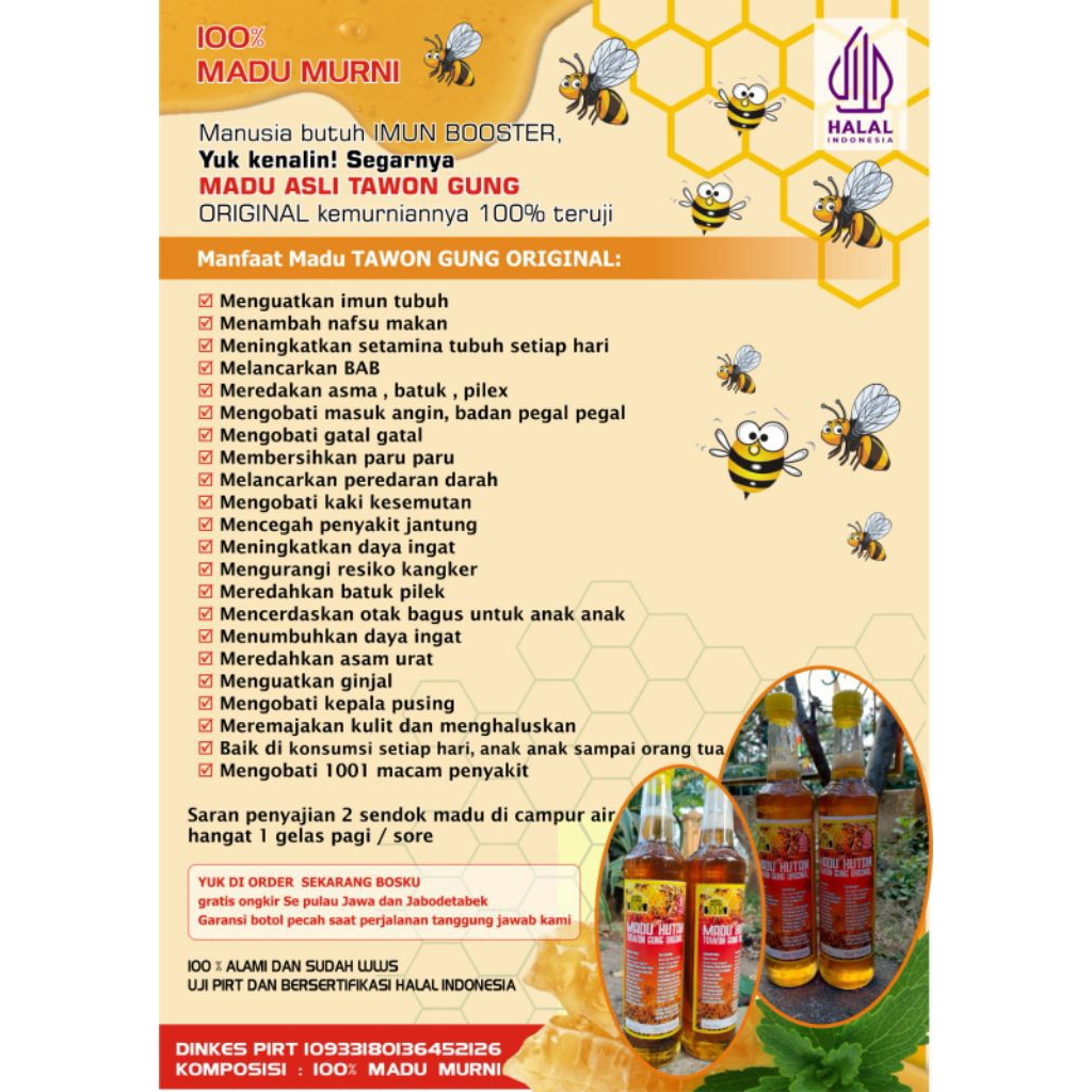 

MADU HITAM TAWONG GUNG ASLI