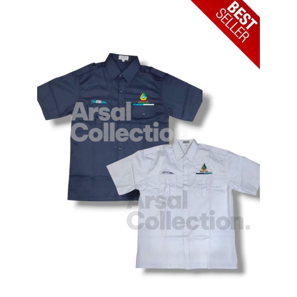 Kemeja BUMN APN Lengan pendek | Baju Kemeja BUMN Agrinas Palma Nusantara Lengan pendek