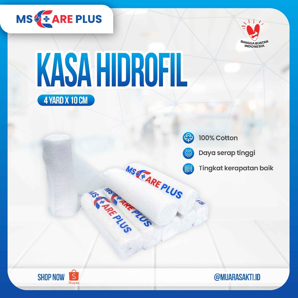 MS CARE PLUS KASA HIDROFIL VERBAN 4 YARD X 10 CM