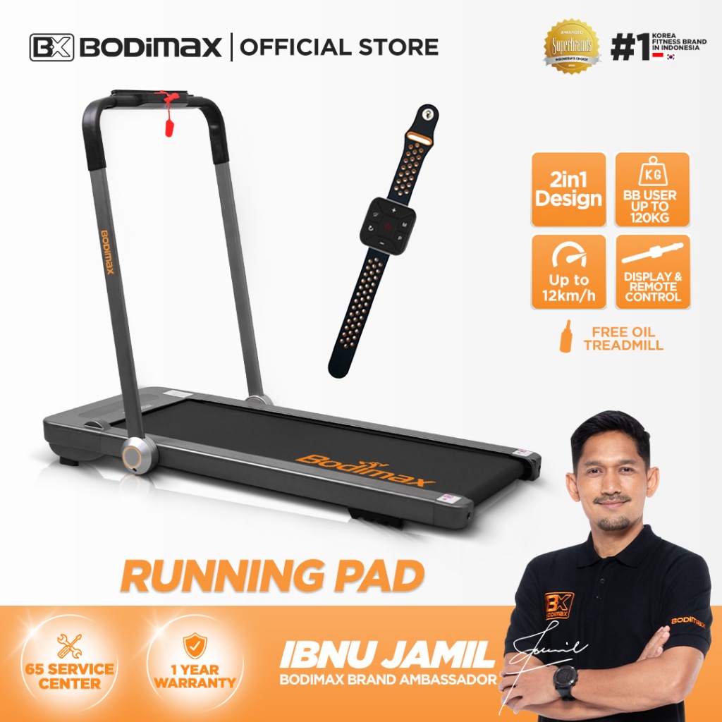 BODIMAX RUNNING PAD - Treadmill/Alat Olahraga