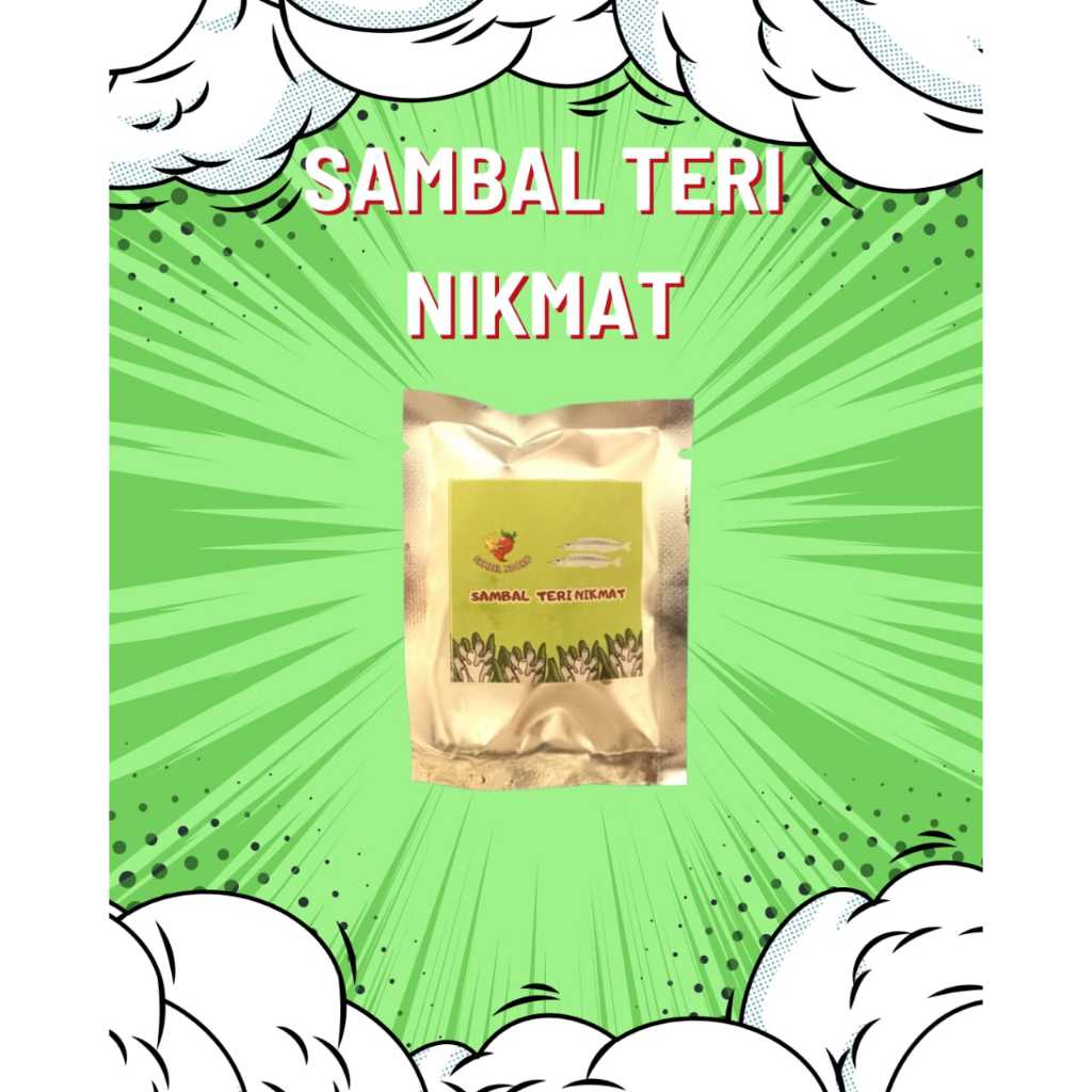 

Sambel Sachet Ndoro-Sambel Teri Nikmat Kemasan 50gr