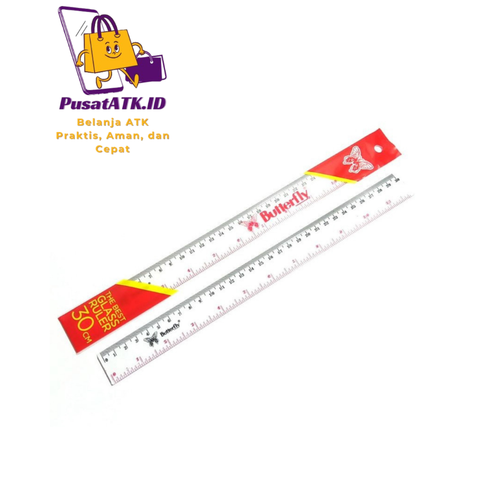 

Penggaris Plastik 30 CM Butterfly