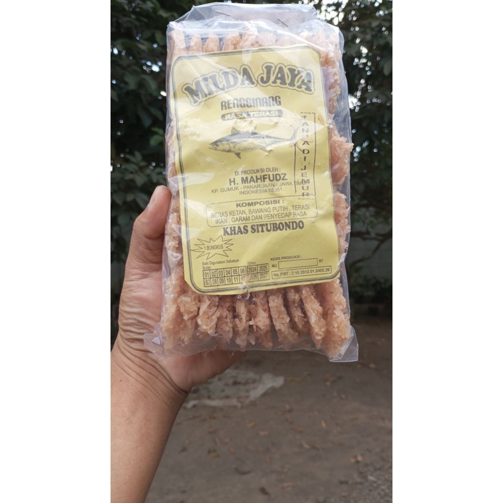 

Rengginang Milda Jaya / Rengginang terasi & Rengginang Bawang / Rengginang Mentah / Rengginang Khas Situbondo