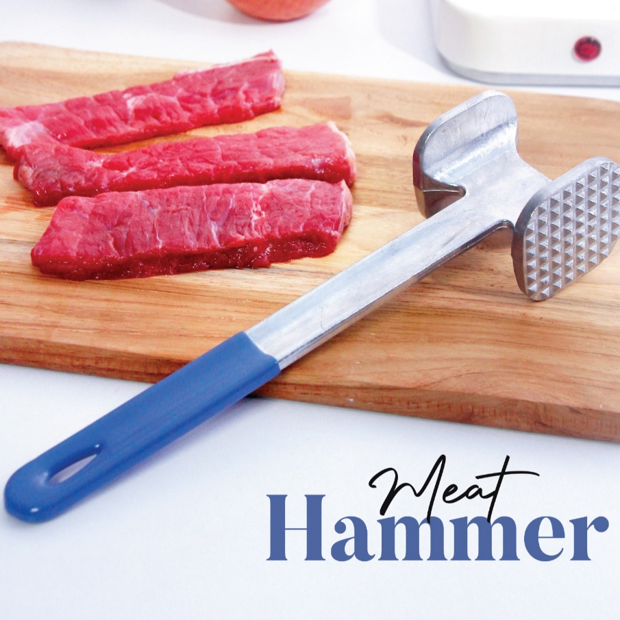 Palu Daging Alat Pelunak Daging Besi 2 Sisi Dual Meat Tenderizer