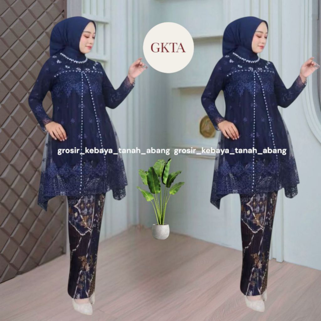 GKTA 1658  - Setelan Kebaya Abidar - Setelan Kebaya Wisuda - Grosir_kebaya_tanah_abang