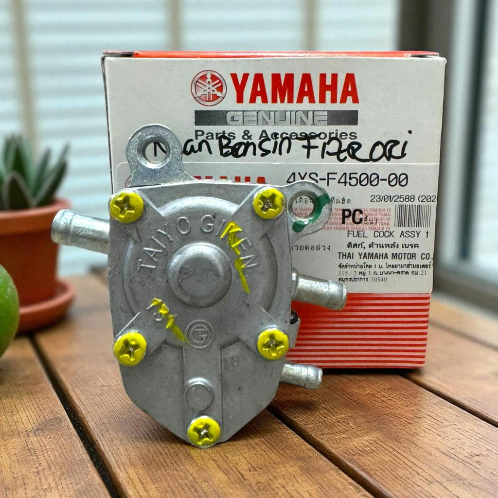 (TERLARIS) KRAN BENSIN F1ZR/SIGMA/ALFA/PNP MIO SOUL/FINO KARBU/ORIGINAL/KODE 4YS
