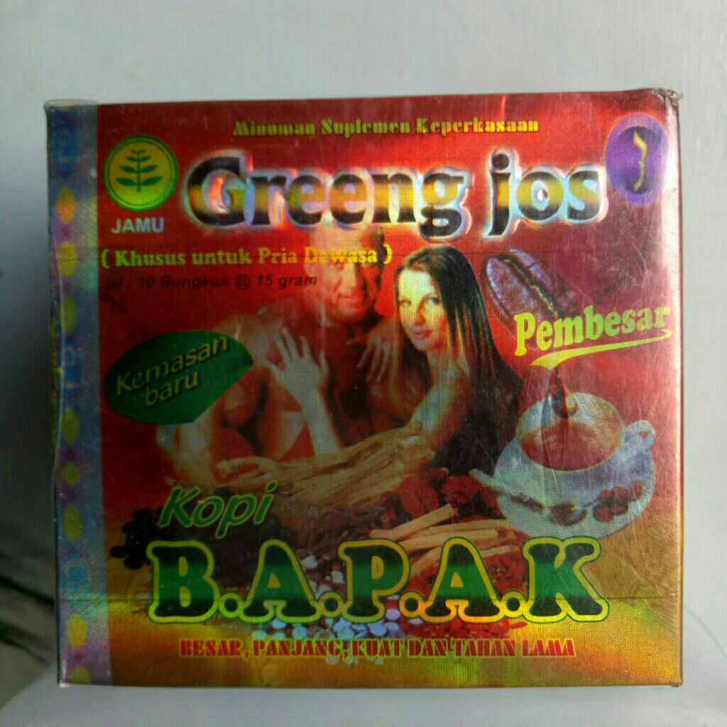 Greeng Jos Kopi B.A.P.A.K - Minuman Suplemen Keperkasaan untuk Pria Dewasa