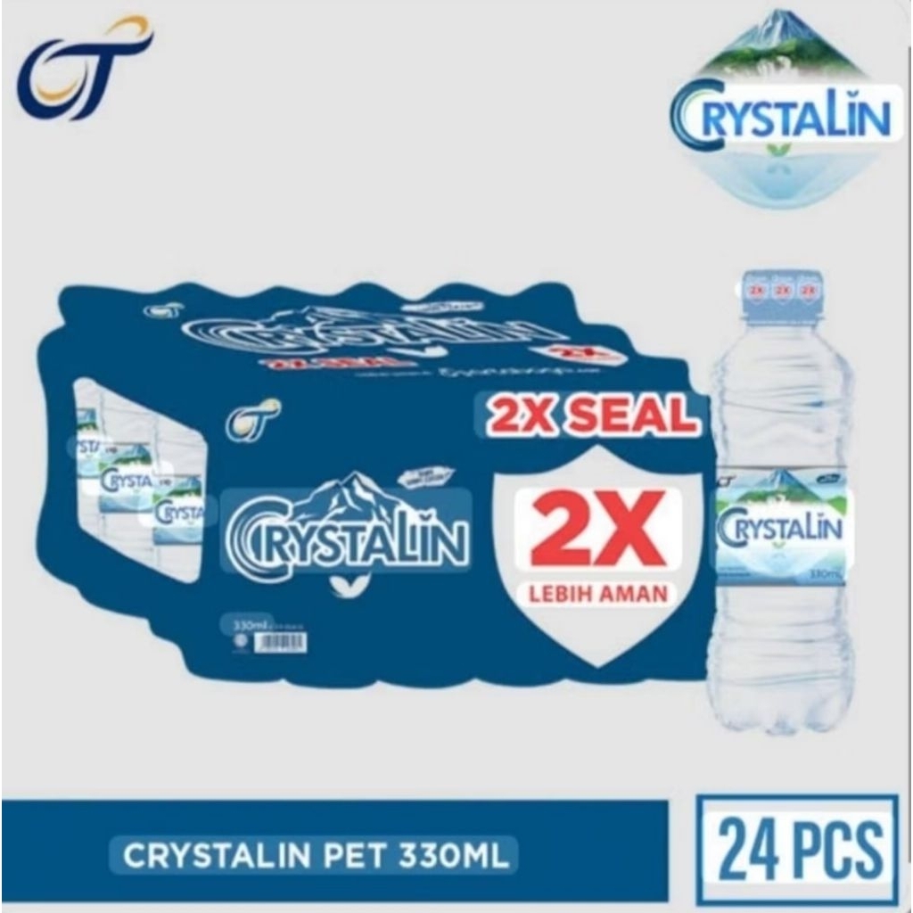 

Crystaline AIr Mineral PH 8+ 330ml 1 Crat Isi 24 Botol