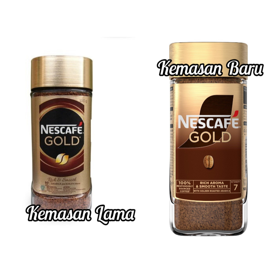 

NESCAFE Gold Kopi Instan Kopi Hitam 100g BOTOL Nescafe gold rich and smooth