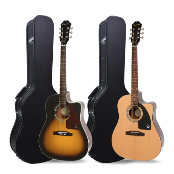 GITAR AKUSTIK EPIPHONE J 15 EC DELUXE FISHMAN PRESYS II + HARDCASE FREE PACKING KAYU