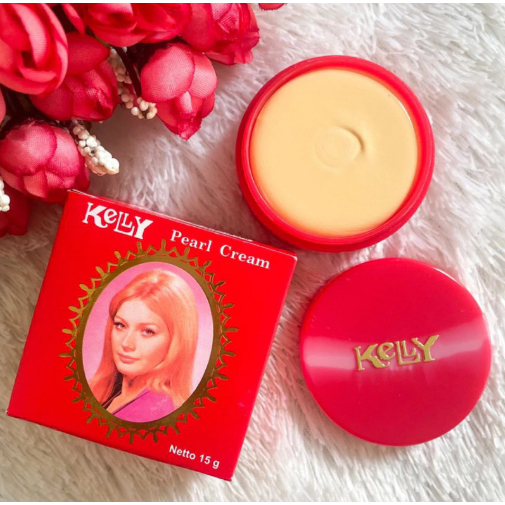 Kelly Pearl Cream BPOM  Besar Krim Pencerah Wajah 15Gr