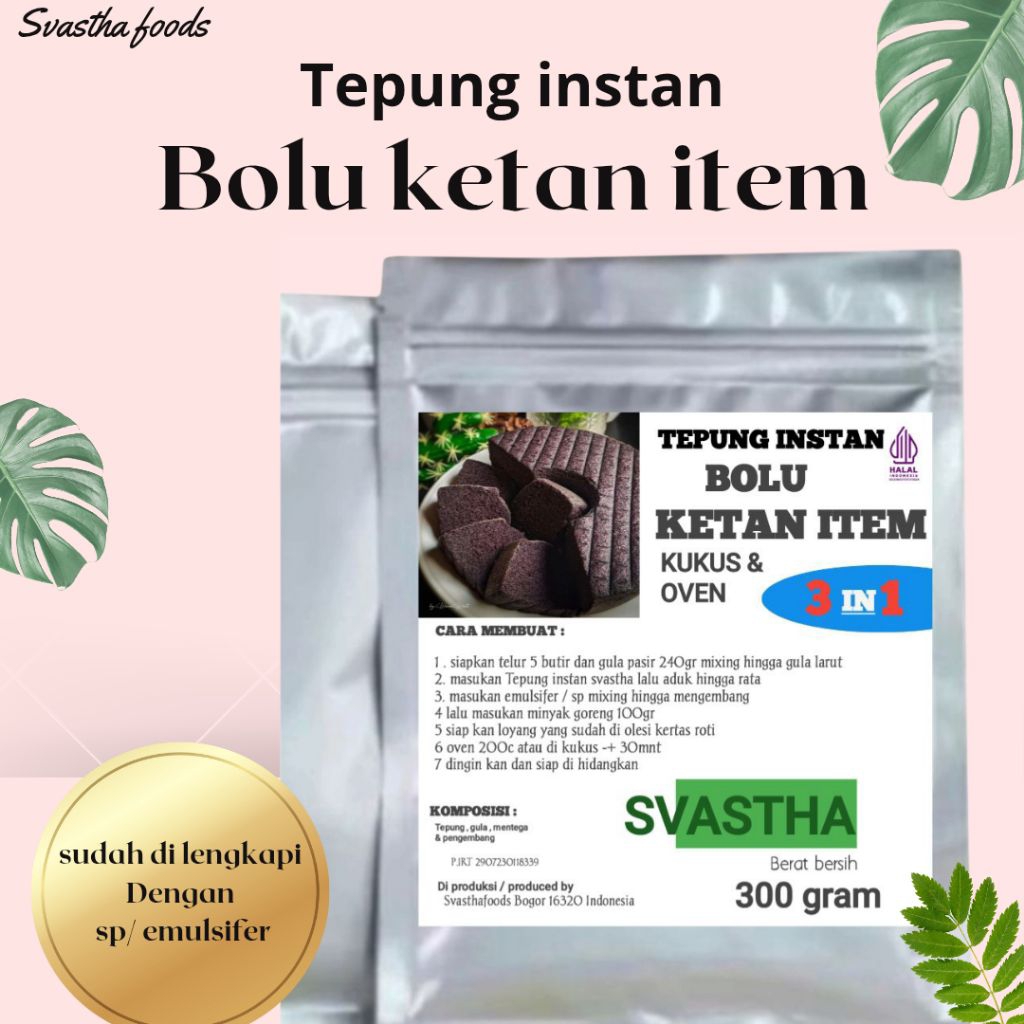 

Tepung Instan Bolu Ketan Item Premix Instan Baking