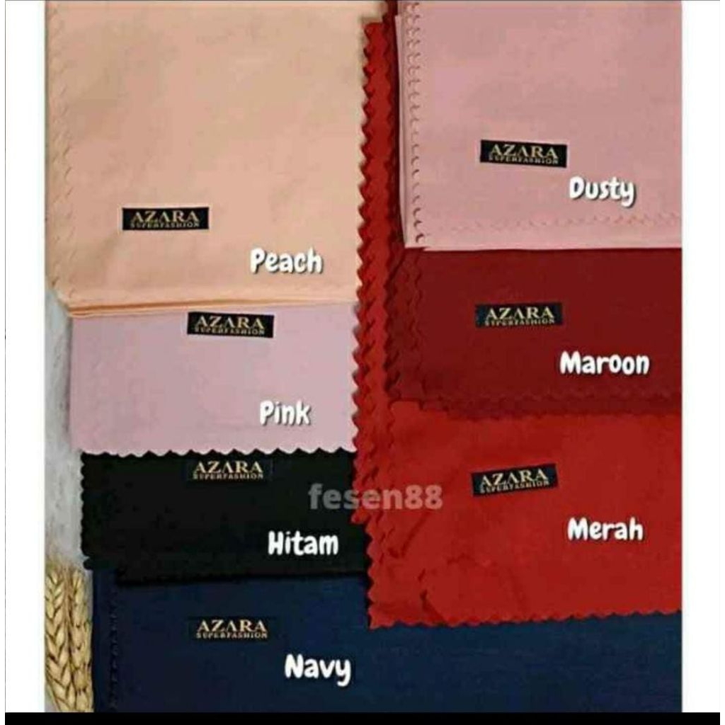 hijab segi empat polos azara