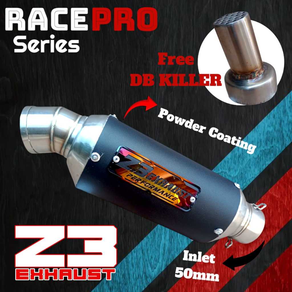 Knalpot Z3 EHRAUST Race Pro Series FREE DB KILLER Motor 150cc