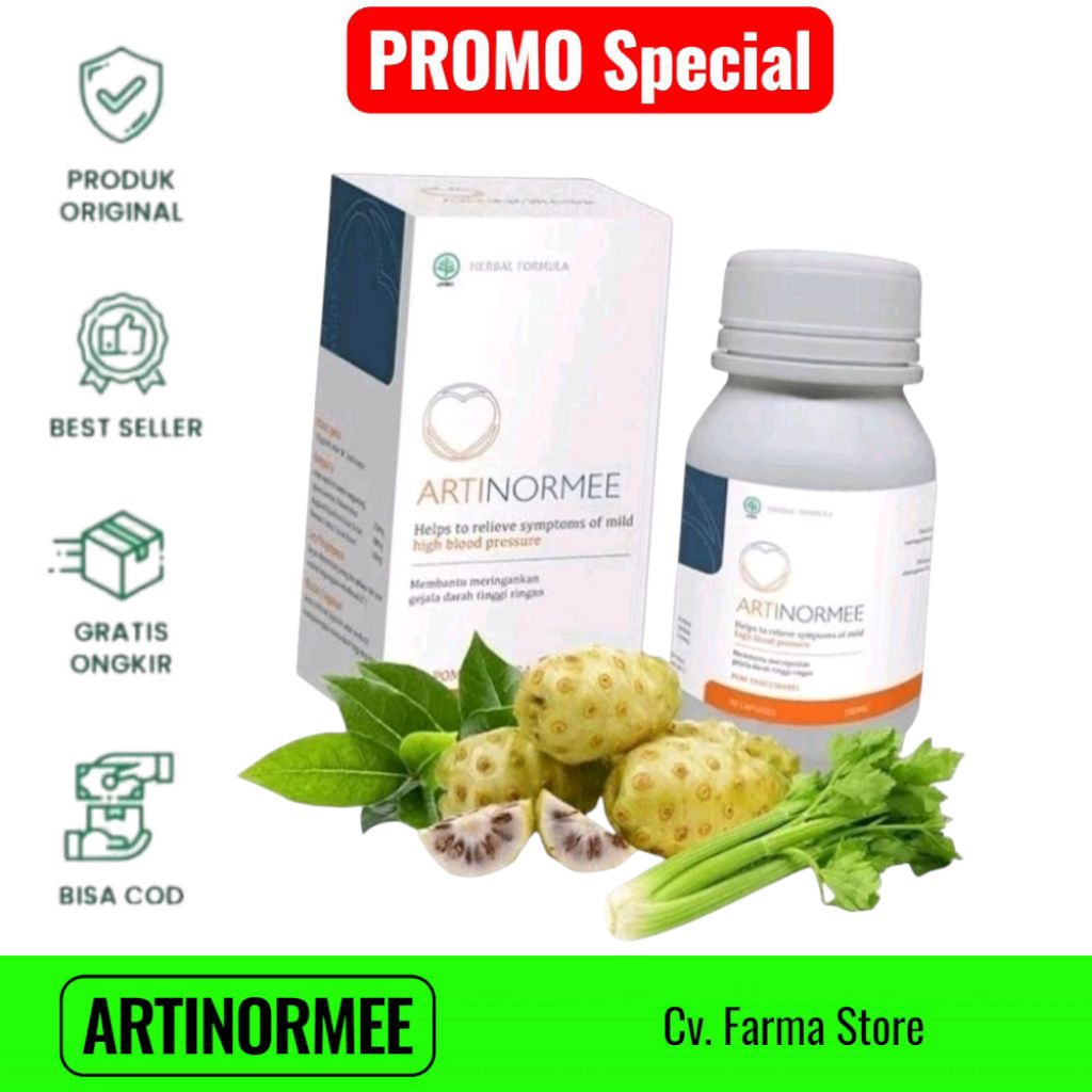 ARTINORMEE OBAT HERBAL HIPERTENSI KOLESTEROL BERKUALITAS ASLI HERBAL