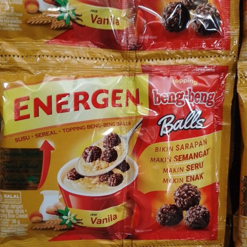 

ENERGEN Beng Beng Balls / Roma Malkist 47gr (RENCENG ISI 10 SACHET)