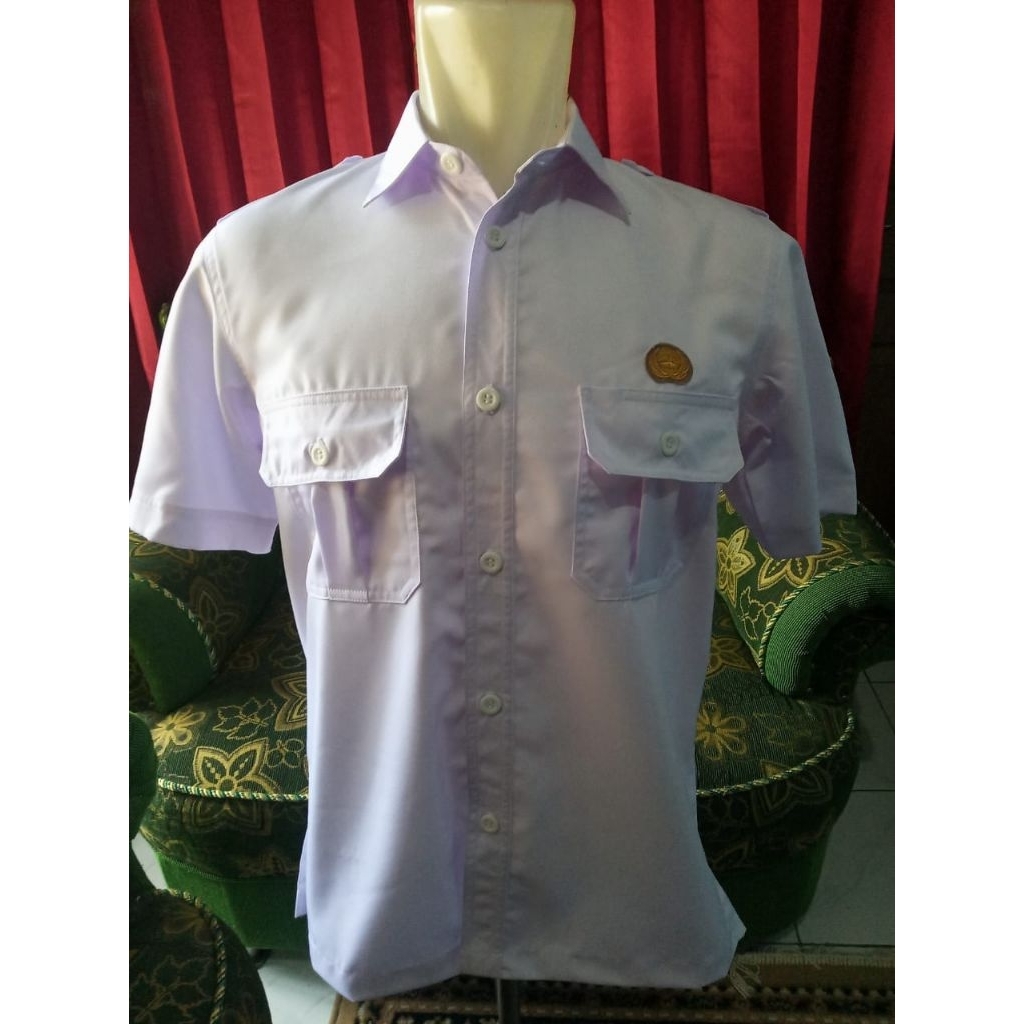 seragam dinas pria lengan pendek kemeja PDH PDL  P3K KEMEJA LAPANGAN KEMEJA OUTDOOR PUTIH