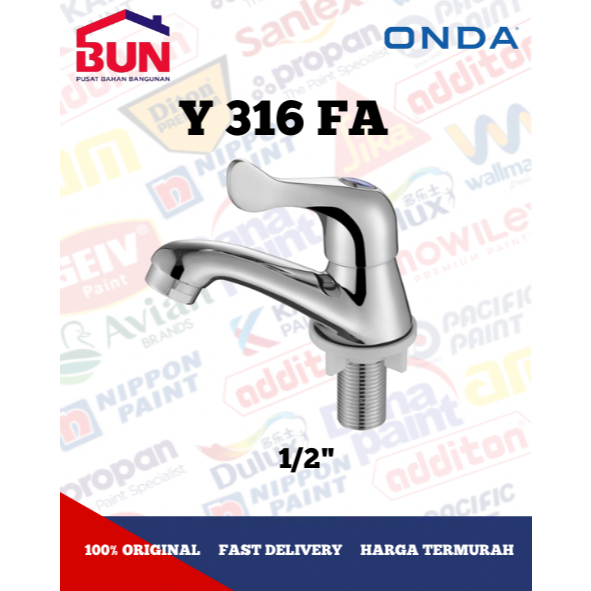Onda Kran Wastafel Y 316 FA 1/2" / Kran Wastafel Onda / Kran Air Onda