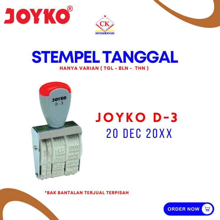 

Joyko Date Stamp Stempel Tanggal Hari Bulan Tahun D-3