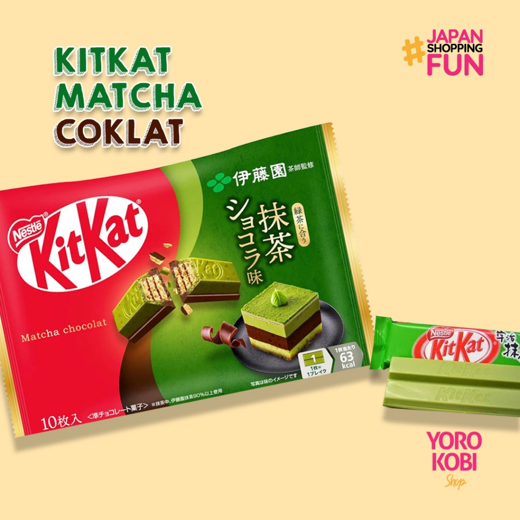 

KITKAT MATCHA COKLAT ORI JEPANG